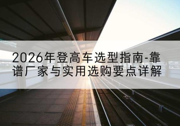 东海登高车厂家推荐-2026年登高车选型指南-靠谱厂家与实用选购要点详解
